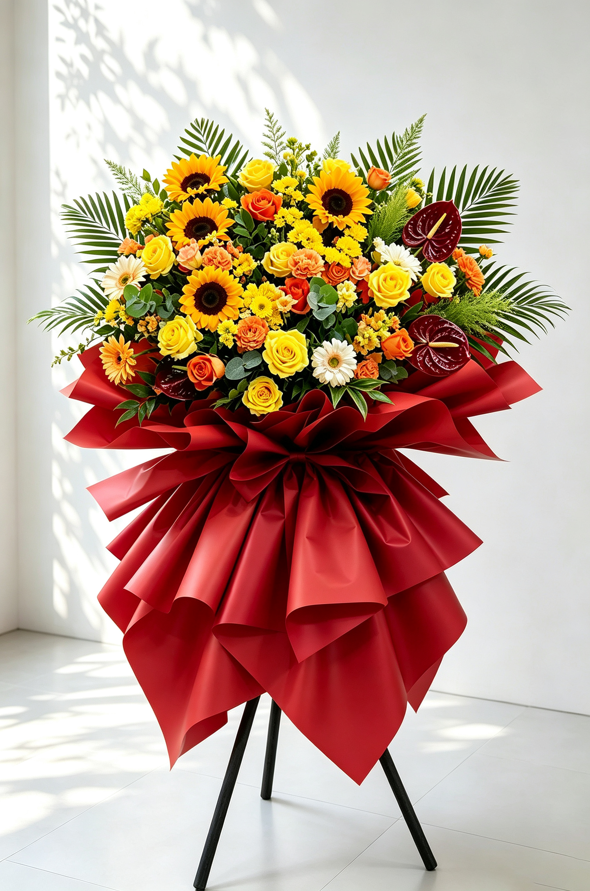 Triumph grand opening flower stand